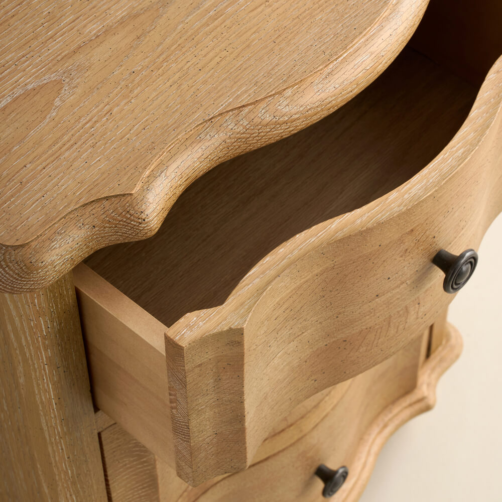 Aureum Bedside, Weathered Oak